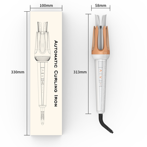 <span class=keywords><strong>Rizador</strong></span> de pelo giratorio automático Pro, <span class=keywords><strong>rizador</strong></span> de pelo, diseño antiescaldado, Varita de estilo sin enredos para resultados de salón - Product Image 3