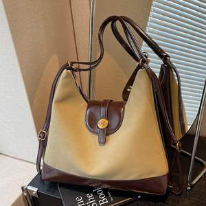 Elegante Mochila De mujer colorblock con diseño de color contrastante, perfecta para el uso diario - Product Image 1