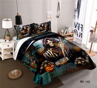 Housse de couette Halloween Ancient Planets Digital Print Single Bedding Set Housse de couette et taie d'oreiller Soft Bedding Set Luxury