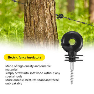 PP Material Black Plastic <b>Electric</b> <b>Fence</b> Ring Insulator for Wood Post - Product Image 4