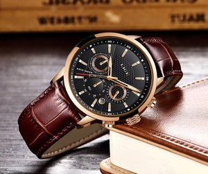 <span class=keywords><strong>LIGE</strong></span>-<span class=keywords><strong>Reloj</strong></span> de pulsera de cuarzo para hombre, pulsera de diseño, de cuero, resistente al agua, con fecha, original, novedad, 9866 - Product Image 3