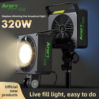 AFEFT 320W CRI 96+ TCIL 98+ 100% Dimmable COB RoHS CE Bi-couleur Contrôle par application Lumière portable Équipement de studio 3000-8000K Alimenté par courant alternatif