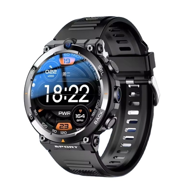 4G Net Global SIM Card Smart Watch with Multifunctional Sports Round Screen NFC Positioning Smartwatches for Men Waterproof