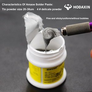 Pâte à souder AMAOE M13 Plomb-Argent Modéré 190 Degrés 50g pour Réparation de Cartes Mères de Téléphones Mobiles et Reballing BGA - Product Image 3