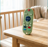 Anneau de dentition télécommandé en silicone de qualité médicale, sans BPA, jouet à mâcher souple et flexible pour bébé, cadeau sensoriel pour nouveau-nés