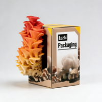 Boîte d'emballage personnalisée pour kit de culture de champignons, vente en gros à bas prix, avec poignée, étanche, pour kit de champignons frais, en papier kraft