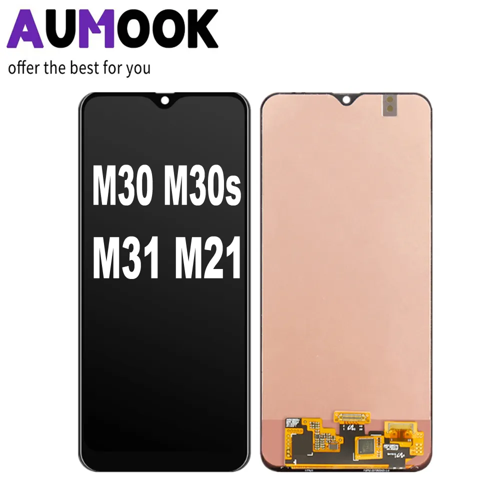 AUMOOK M30 M21 M31 M30s LCD , INCELL TFT LCD Pengganti Tampilan Layar Sentuh Digitizer untuk Samsung Galaxy M21 M30 M30s M31