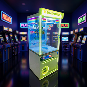 Machine d'arcade attrape-poupées Galaxy à monnayeur, équipement de divertissement commercial familial en métal et plastique - Product Image 5