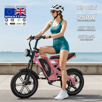 Vélo électrique tout-terrain KOOLUX X9 Mini, vélo de ville, Fatboy, moteur sans balais, étanche, pneus 16*4.0, vélo électrique pour hommes et femmes