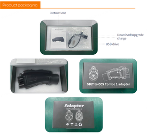 อะแดปเตอร์ชาร์จรถยนต์ไฟฟ้า GB/T เป็น CCS1 ได้รับการรับรองมาตรฐาน CE FCC 250A 1000V IP54 กันน้ำ สำหรับรถยนต์ไฟฟ้า CCS1 ของอเมริกาเหนือที่สถานีชาร์จ GB/T - Product Image 5