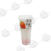 Groothandel kant-en-klare drank instant poeder fruitmelk smaak drank sap beker verpakking halal perzik mango aardbei kers