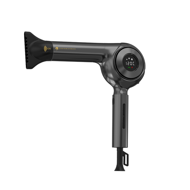 OEM/ODM Bio Ionic Professional Hair Dryer with LED Screen Brushless Motor Hot Heat Settings Negative Ions Blow Dryer