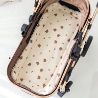 Forro Suave 3D de Minky con Puntos para Cochecito de Bebé, Cojín Reversible de Algodón Crepé para Bebés, Almohadilla Universal para Asiento de Coche, Fabricación Personalizada OEM