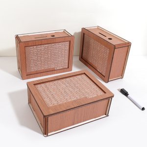 Hucha de madera personalizada con número <span class=keywords><strong>CFA</strong></span>, regalo novedoso, decoración del hogar, hucha para ahorrar dinero, <span class=keywords><strong>Franc</strong></span> - Product Image 3
