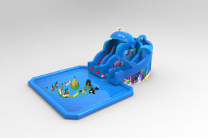 Equipo de parque acuático al aire libre comercial <span class=keywords><strong>Castillo</strong></span> <span class=keywords><strong>inflable</strong></span> Tobogán acuático EN14960 Certificado 500kg Capacidad Personalizable Tamaño/Color - Product Image 6