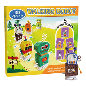 Kits d'accessoires pour stylos d'impression 3D JER Education, robots ambulants certifiés CE RoHS, kits de stylos 3D pour enfants, cadeaux créatifs DIY, dessin 3D - Product Image 5