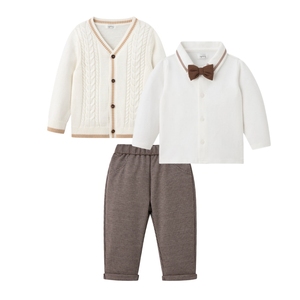 Spring New Children's Clothing <strong>Boys</strong>' Babies' Toddlers' Suits Casual Suit Sweater Long Pants Cute Style - Product Image 1
