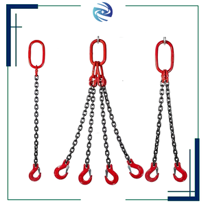 Giá rẻ Nhà Máy Giá kingslings G100 G80 container nâng chuỗi với đôi lấy móc với CE chứng nhận - Product Image 1