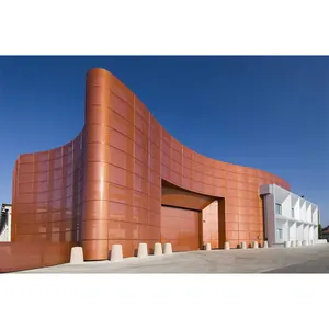 Curved Exterior Wall Decorative Panel 4x8 feet 3mm brushed acp aluminum composite panel dibond alubond