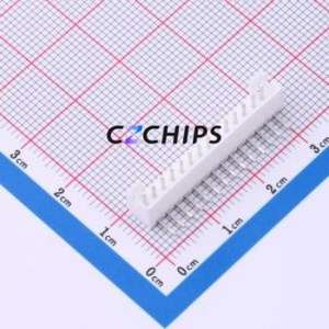 W2001100-14PW2113 Wire-to-Board Pin Header Bent Lead Through Hole,P=2mm Connector 1x14P 2mm Right Angle Insert PH - Product Image 1