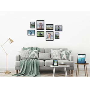 Phong cách mới thời trang Quà Tặng tùy chỉnh bán buôn PS 4x6 5x7 8x10 8.5x11 nhựa đen xám trắng hình ảnh khung - Product Image 6