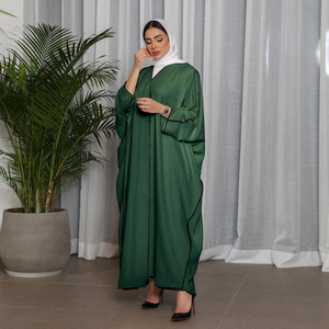 Abito Modesto Cardigan Patchwork per Donna Musulmana, Abaya Arabo Dubai Turco, Veste Islamica Burqa <span class=keywords><strong>Hijab</strong></span> - Product Image 5