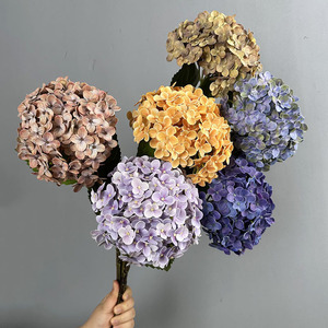 Arreglo Floral Moderno de Seda Hecho a Mano, Decoración con Sensación Natural, <span class=keywords><strong>Hortensia</strong></span> Verde Artificial para Bodas, Hoteles y Navidad - Product Image 2