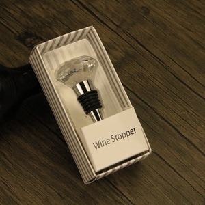 Crystal <b>Wine</b> <b>Stopper</b> White Cork Sealing Bottle <b>Stopper</b> Simple Style With Box - Product Image 1