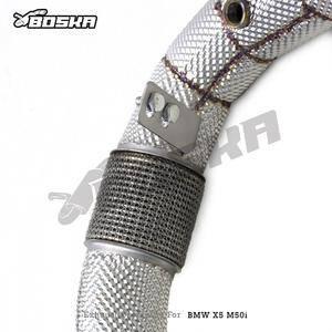 Tubo de Escape Recto Boska 304 de Acero Inoxidable para BMW X5 M50i G05 4.4TT 2019-2024, Protector Térmico de Acero Inoxidable - Product Image 2