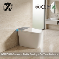 WC intelligent en céramique monobloc à chasse automatique, chauffage instantané, télécommande, pour salle de bain