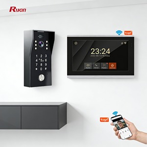 <span class=keywords><strong>Interphone</strong></span> vidéo intelligent Tuya Wi-Fi, connexion 2 fils, base IP, déverrouillage, lecteur d'empreintes digitales 1080P, grand écran tactile 10,1 pouces - Product Image 4