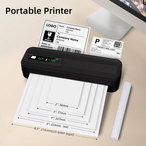 طابعة حرارية A4 عالية الجودة بدون حبر مع وظيفة القطع التلقائي لإصدار 5.0، بطارية 2600mAh، دقة 203dpi، متوفرة في المخزون - Product Image 1