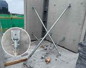 HRT低価格建築構造調整可能スチールプッシュプル小道具壁型 - Product Image 6