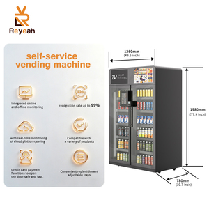 Máquina Expendedora Inteligente de Frutas Frescas con Refrigerador, Pantalla Táctil y Sistema de Autopago con Tarjeta, 1 Puerta Doble - Product Image 3