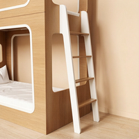Lit superposé moderne en forme de capsule spatiale avec échelle, en bois écologique, pour chambre d'enfant, crèche, garderie