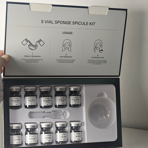 Peeling alle Alghe ad Alta Concentrazione 99%, Peeling <span class=keywords><strong>Bio</strong></span> alle Alghe Verdi, Peeling Viso alle Erbe, Rimozione Acne, Polvere Esfoliante con Spugne Spongilla - Product Image 4