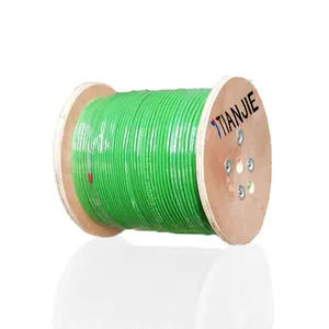 KNX认证2对双绞线2 * 0.8毫米实心铜，带绿色LSZH护套智能家居KNX通信电缆BMS控制c