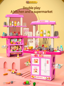 Jouet alimentaire en plastique rose <span class=keywords><strong>pour</strong></span> faire semblant de jouer, grands placards, mini-jouets de <span class=keywords><strong>cuisine</strong></span>, véritable ensemble de <span class=keywords><strong>cuisine</strong></span> <span class=keywords><strong>pour</strong></span> filles, enfants de <span class=keywords><strong>10</strong></span> <span class=keywords><strong>ans</strong></span> - Product Image 5