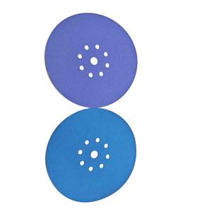 Disque de ponçage rond rouge à 8 trous de 225 mm pour cloisons sèches, en céramique, personnalisable OEM & OBM pour le ponçage des cloisons sèches - Product Image 2