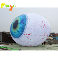 Œil humain gonflable imprimé sur mesure, œil géant réaliste gonflable pour installation artistique, événement en boîte de nuit, décoration d'Halloween