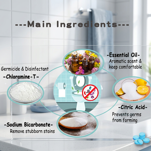 Venta Directa <span class=keywords><strong>de</strong></span> Fábrica ODM/OEM, Tabletas Efervescentes Desechables Ecológicas para Inodoro, Ambientador Sólido Transfronterizo, 250g, Quitamanchas - Product Image 3
