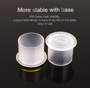 500 Unidades de Vasos Desechables Transparentes de PP de Grado Médico de 20mmx17mm con Fondo Plano para Tinta de Tatuaje, Soporte para Pigmentos para Estudio de Tatuajes - Product Image 3