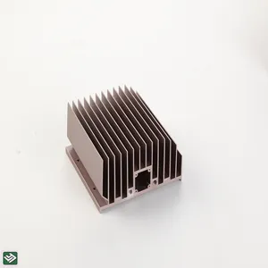 Custom 6063 Anodized Aluminum Extrusion Heat Sink CNC Aluminum Profiles Heatsink For LED Lighting