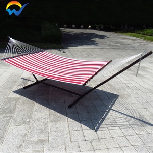 GodsWord Grand lit double à balançoire <span class=keywords><strong>Hamac</strong></span> matelassé <span class=keywords><strong>avec</strong></span> support en métal Portable Patio Camping <span class=keywords><strong>Hamac</strong></span> sur pied <span class=keywords><strong>avec</strong></span> <span class=keywords><strong>barre</strong></span> d'écartement - Product Image 4
