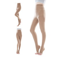 Collants de compression médicaux gradués anti-varices 20-30 mmHg sans pieds avec contrôle du ventre
