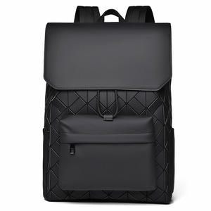 Mochila Geométrica Personalizada para Hombre, Estilo Diamante, Gran Capacidad, Moderna, Informal, para Portátil, Negocios - Product Image 2