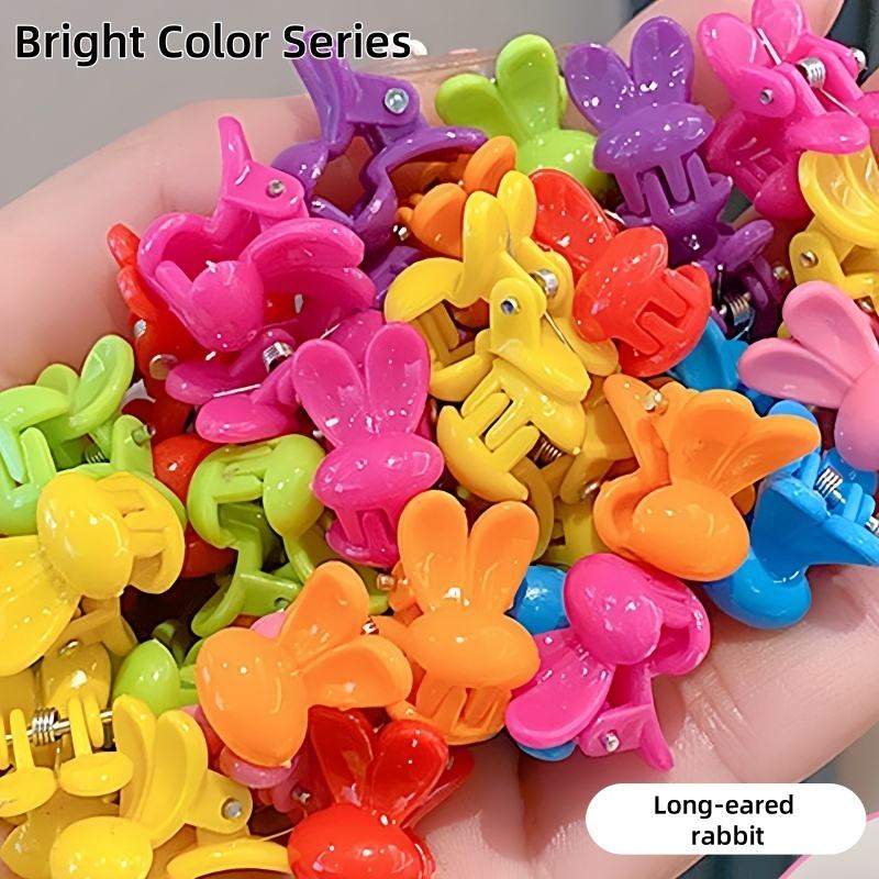 กระต่ายหูยาวสีสันสดใส - 130 ชิ้น / ถัง