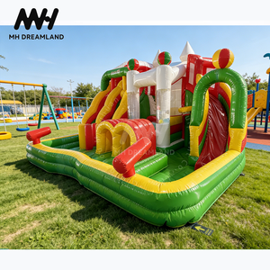 Castillo Inflable Divertido con Tobogán Doble y <span class=keywords><strong>Piscina</strong></span> <span class=keywords><strong>de</strong></span> Pelotas, Casa <span class=keywords><strong>de</strong></span> Brinco Blanca, Decoración para Fiestas, Área <span class=keywords><strong>de</strong></span> Juegos para Niños y Adultos - Product Image 2