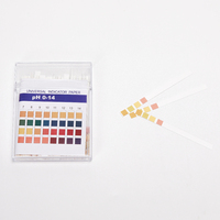 Papier indicateur universel en gros pH 0-14 (quatre couleurs) Papier indicateur de test large de 100 bandes/paquet Solution de test