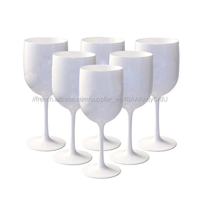 VERRE de champagne en plastique blanc blanc blanc gratuit pour Moet Chandon